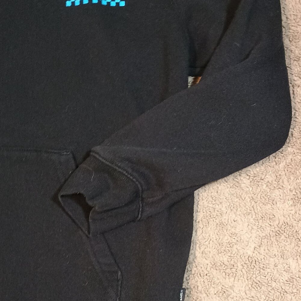 Vans Hoodie Kids Large Black Neon Gradient Graphic Skate Streetwear Pullover Hoo - Picture 8 of 9